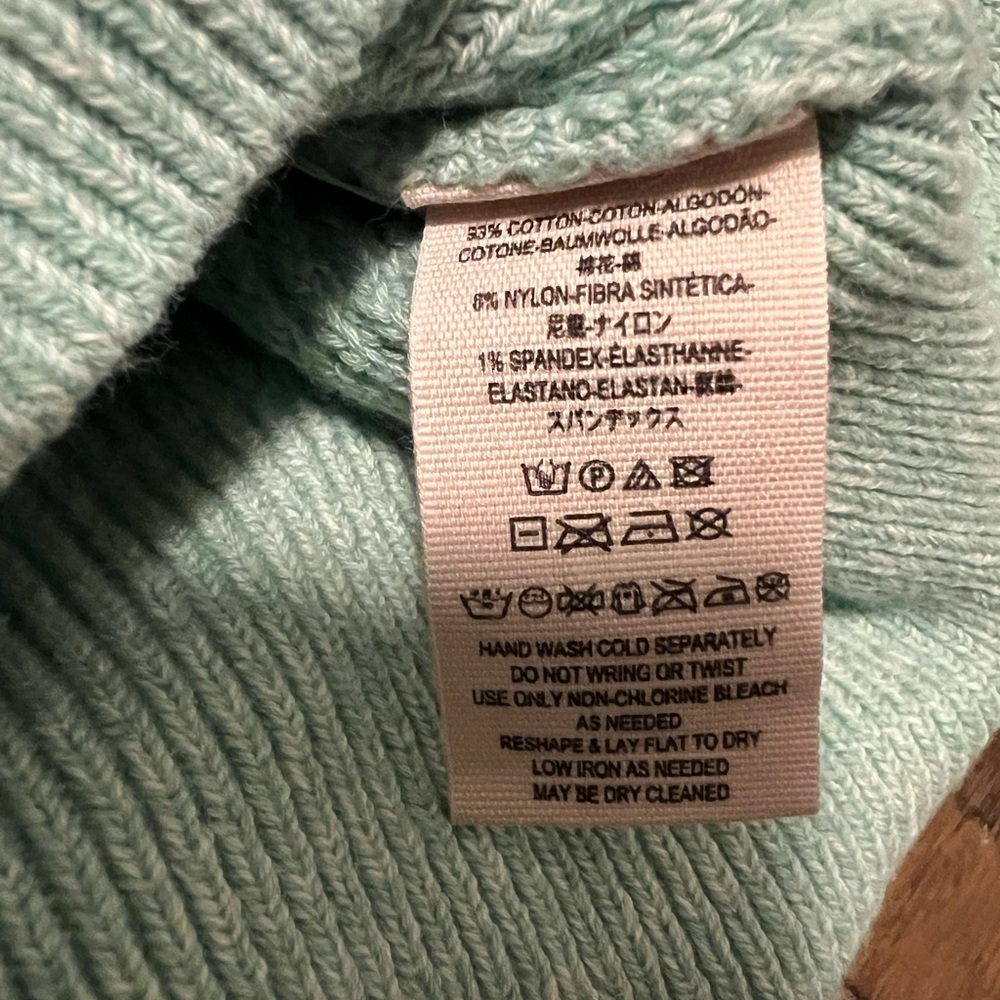 Free People Mint Green Too Good Pullover Sweater Size Large - Picture 5 of 10